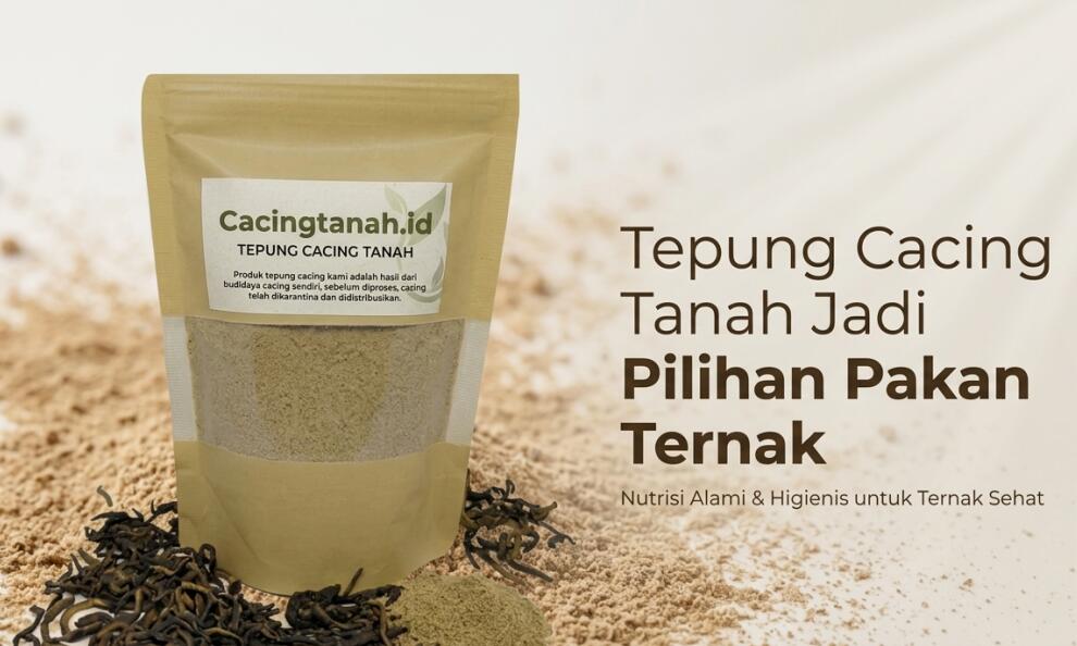 Ini Dia Alasan Tepung Cacing Tanah Jadi Pilihan Pakan Berkualitas