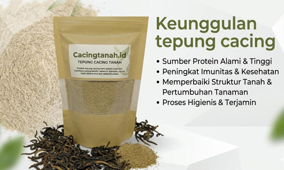 Keunggulan Tepung Cacing Tanah Dibanding Pakan Protein Lain